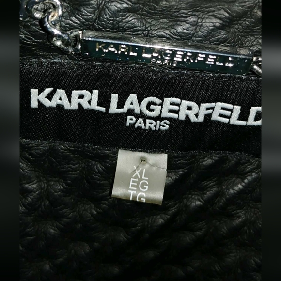 Karl Lagerfeld quilted moto jacket - Picture 8 of 10